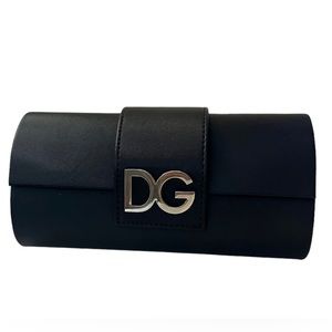 Dolce & Gabbana Black Satin Clutch or Sunglass Case